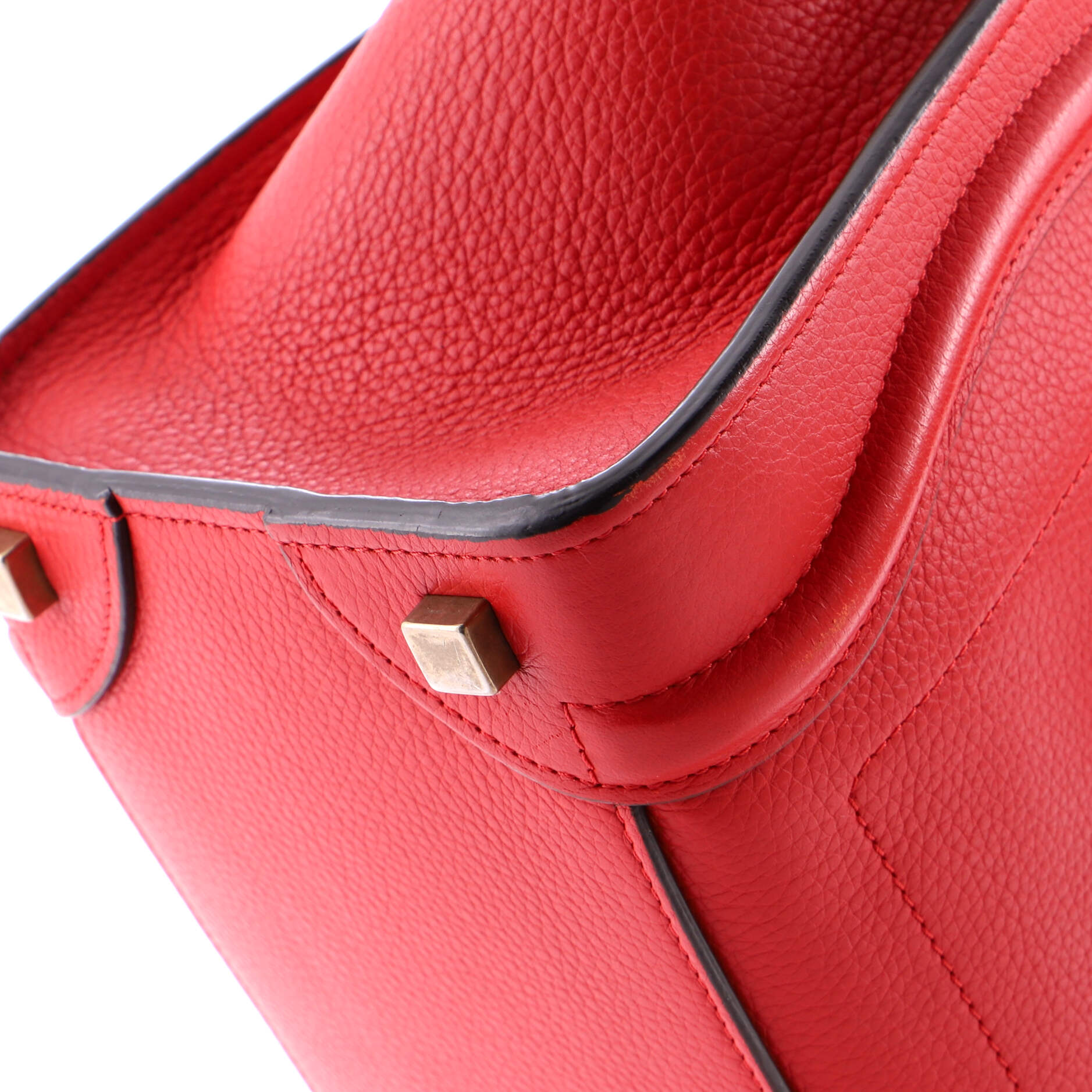 Luggage Bag Grainy Leather Micro