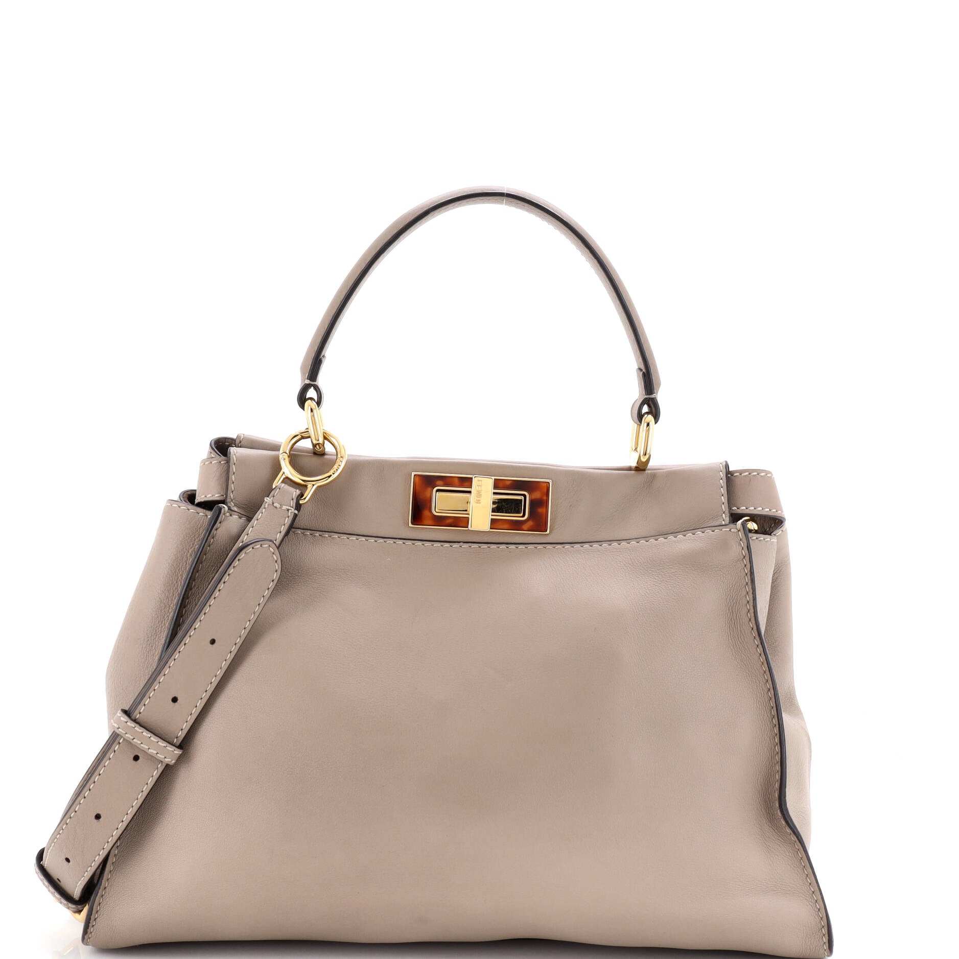 Peekaboo Bag Leather with Plexiglass Detail Regular