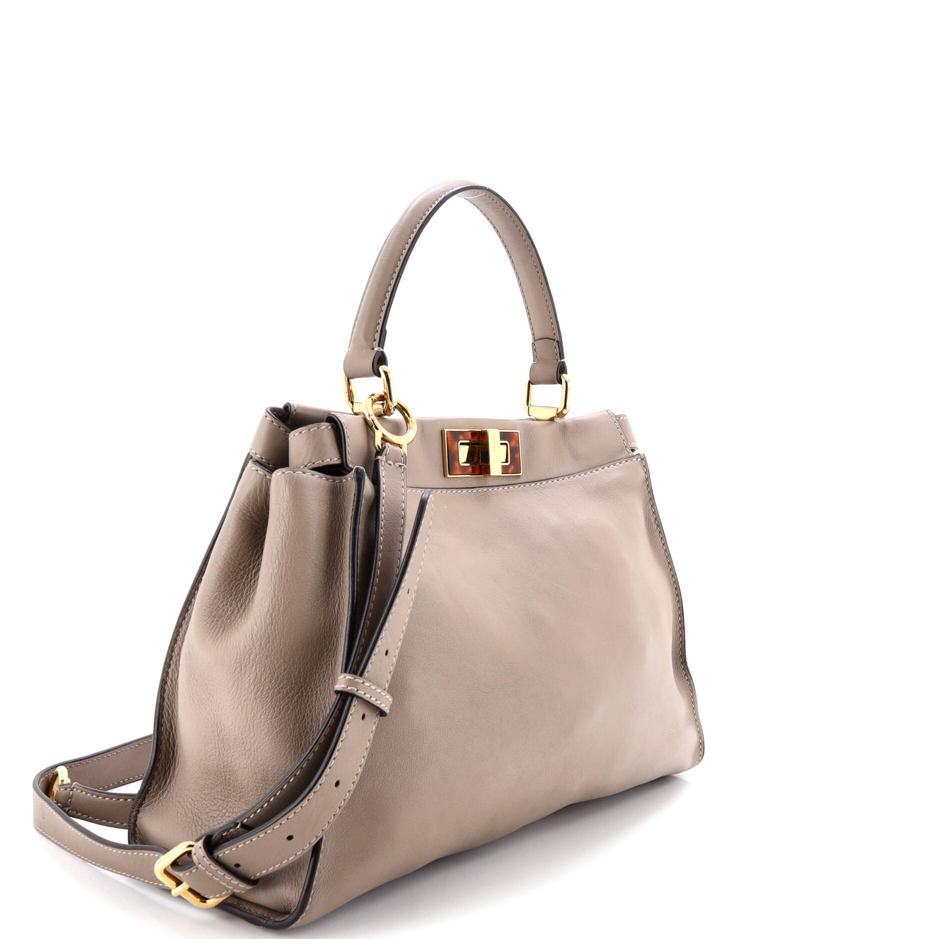 Peekaboo Bag Leather with Plexiglass Detail Regular