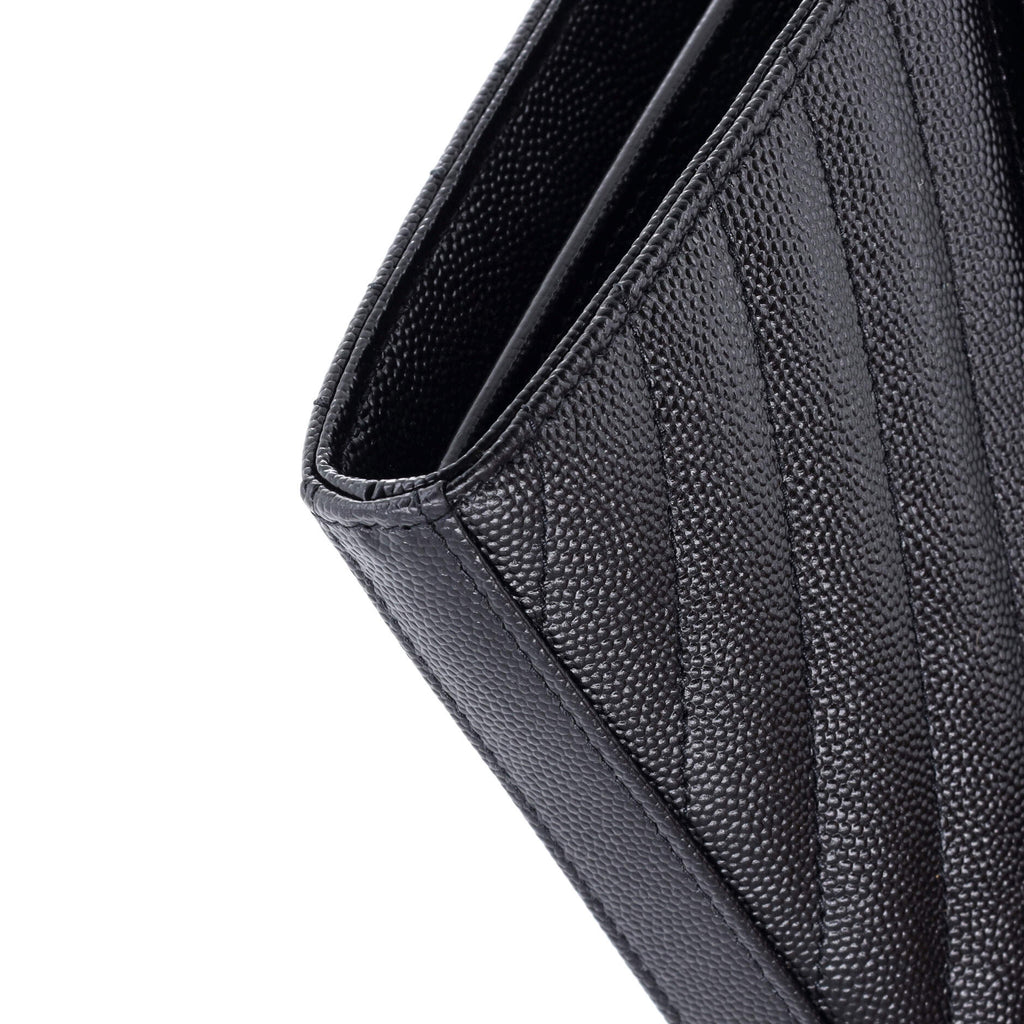 Classic Monogram Wallet on Chain Matelasse Chevron Leather Medium
