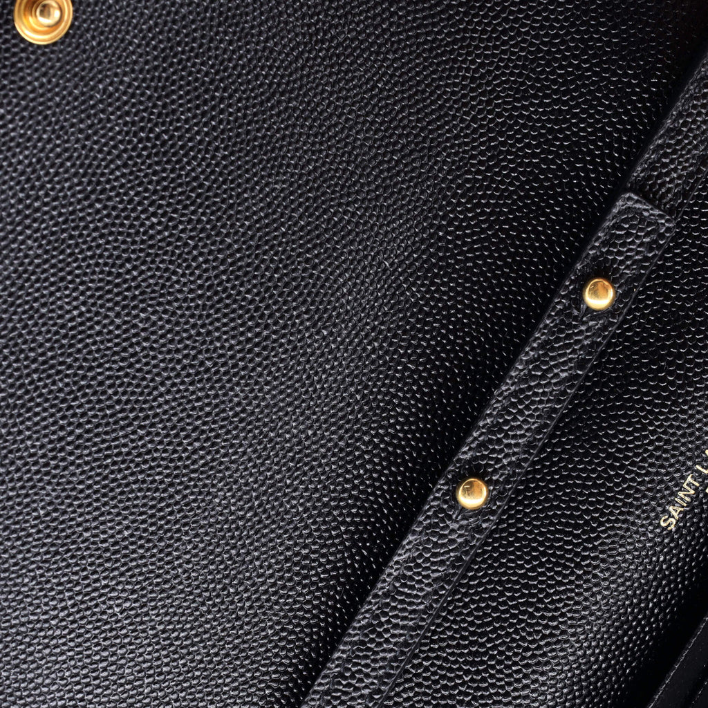 Classic Monogram Wallet on Chain Matelasse Chevron Leather Medium