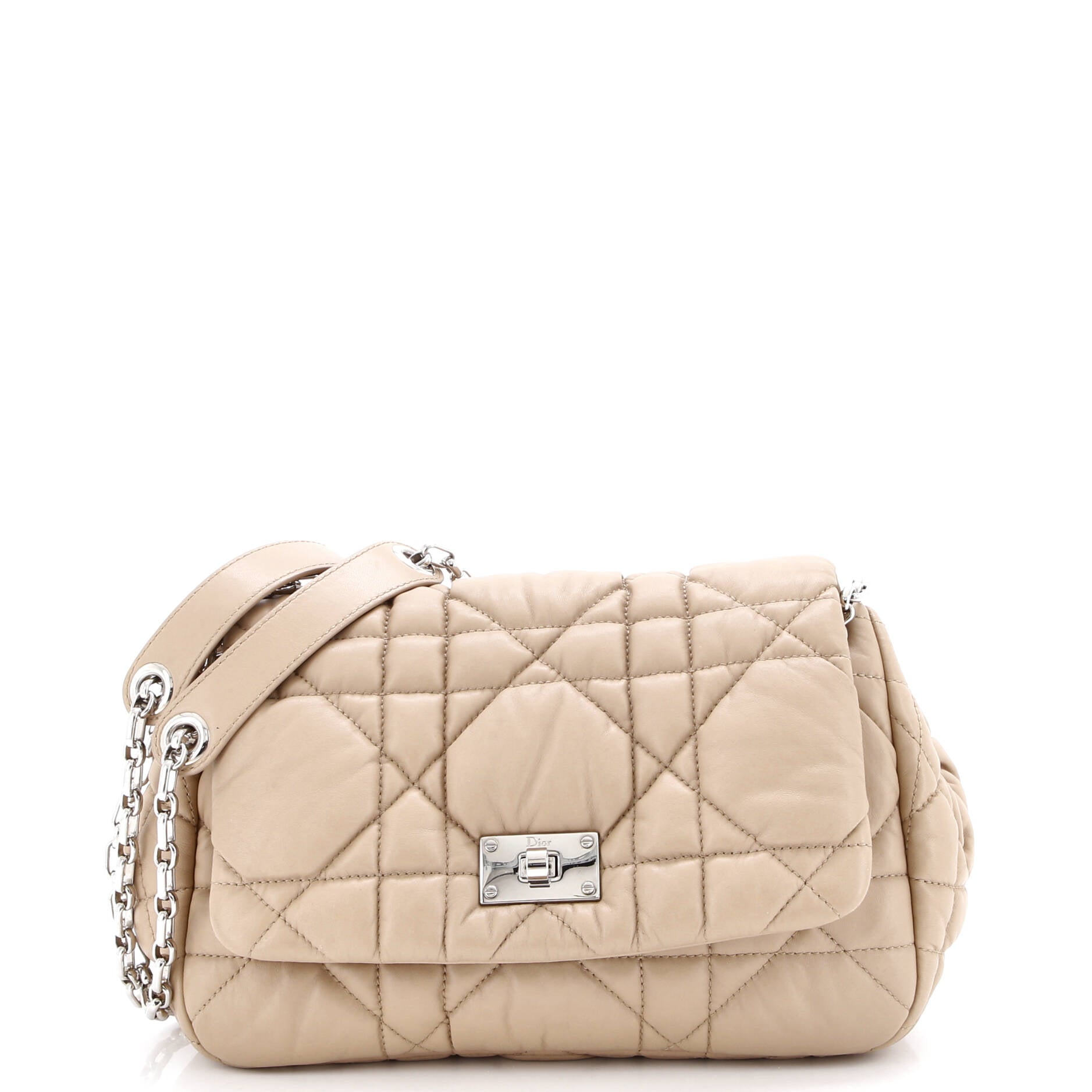 Milly La Foret Handbag Cannage Quilt Lambskin Small