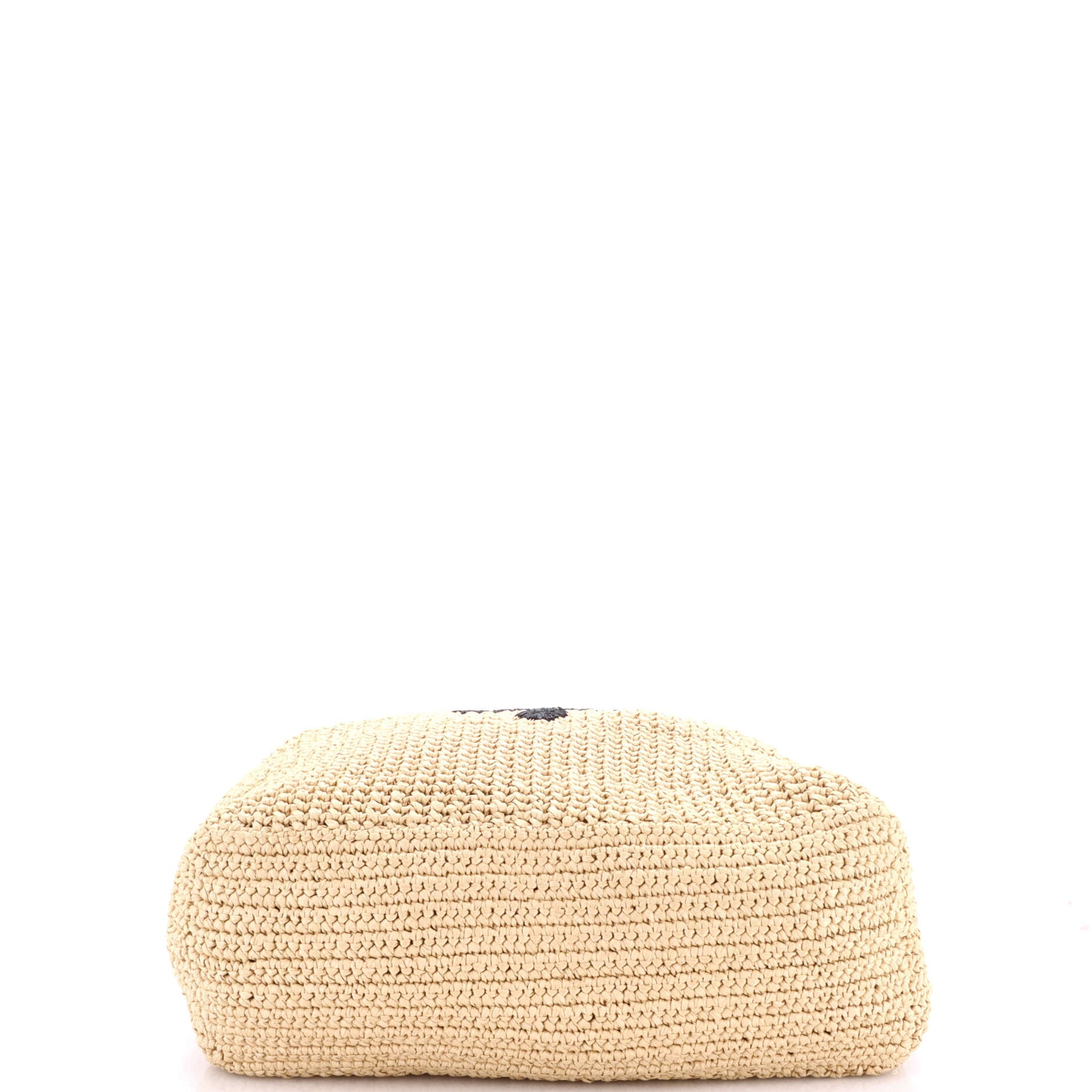 Logo Tote Raffia Large