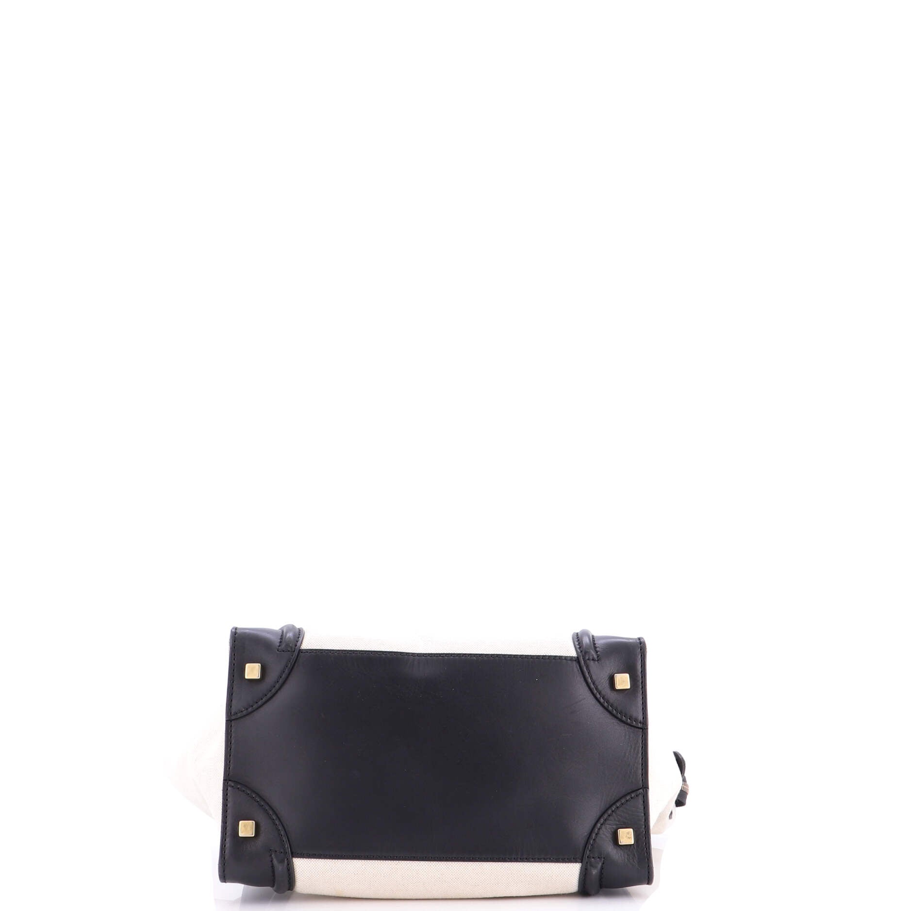 Luggage Bag Canvas and Leather Mini