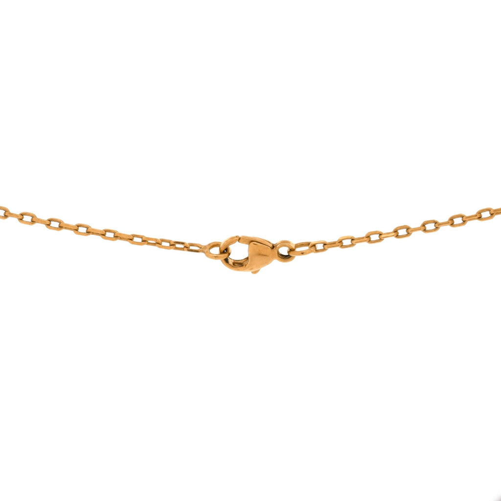 Pop H Pendant Chain Necklace Metal and Enamel Mini