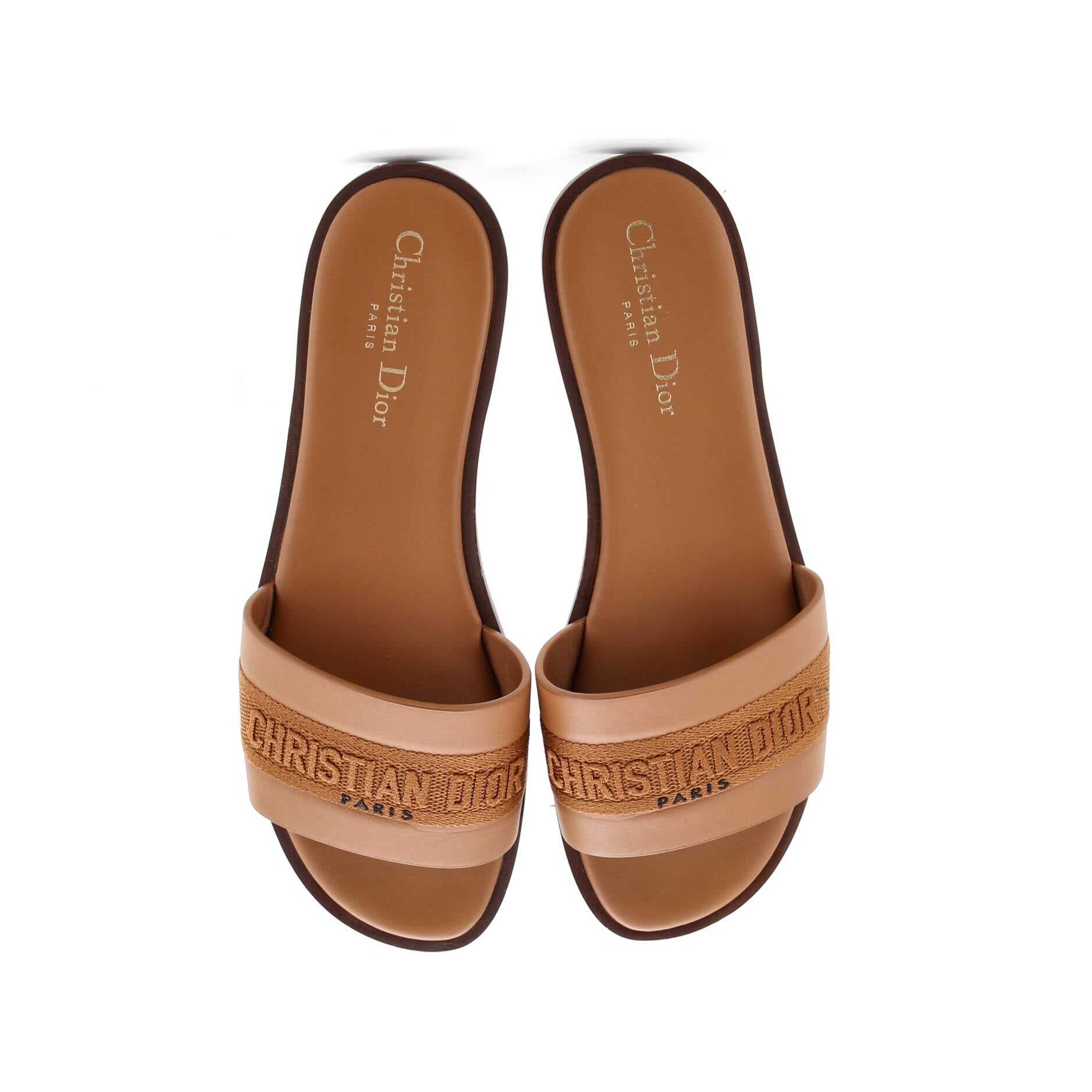 Women's Dway Flat Sandals Leather