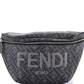 FF 1974 Logo Waist Bag Zucca Coated Canvas Medium