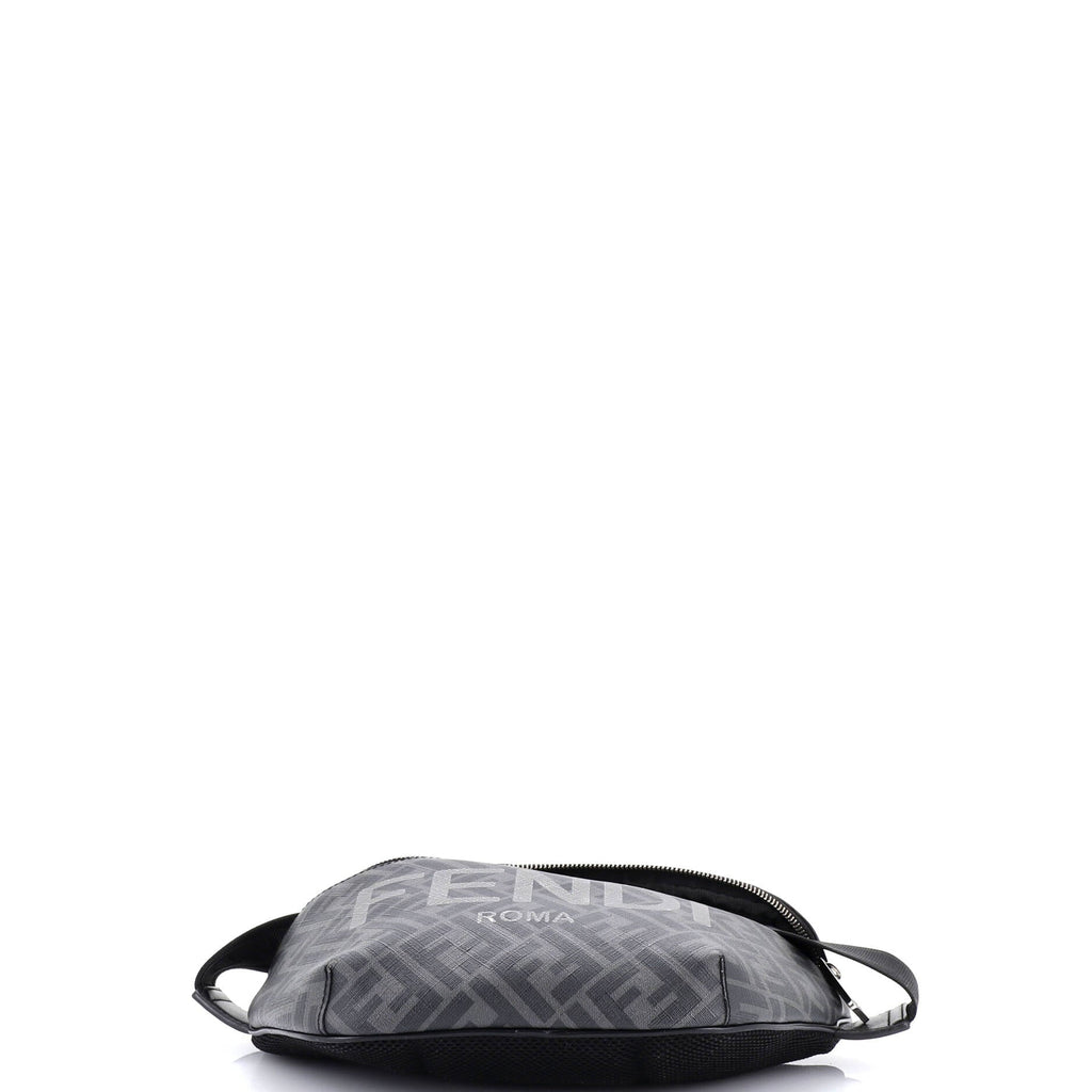 FF 1974 Logo Waist Bag Zucca Coated Canvas Medium