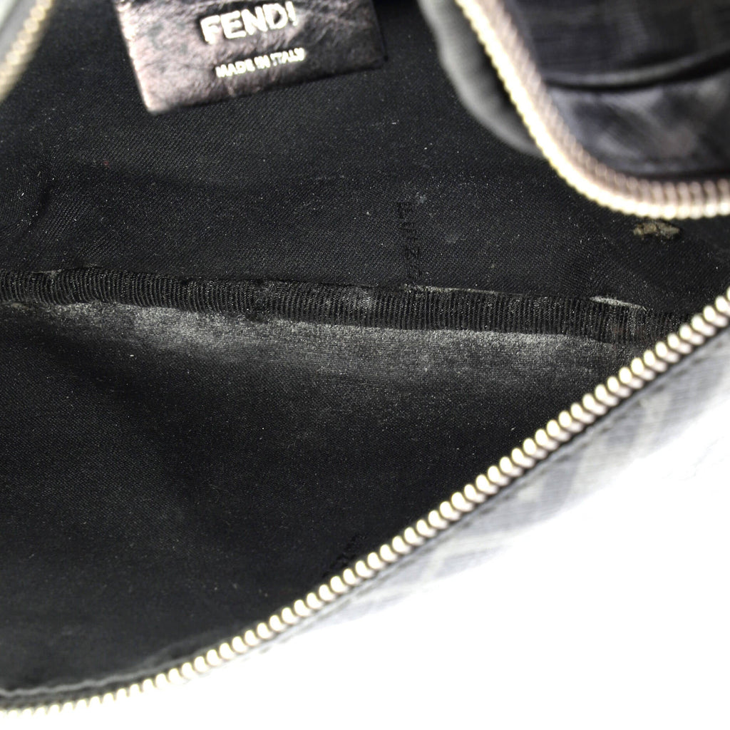 FF 1974 Logo Waist Bag Zucca Coated Canvas Medium