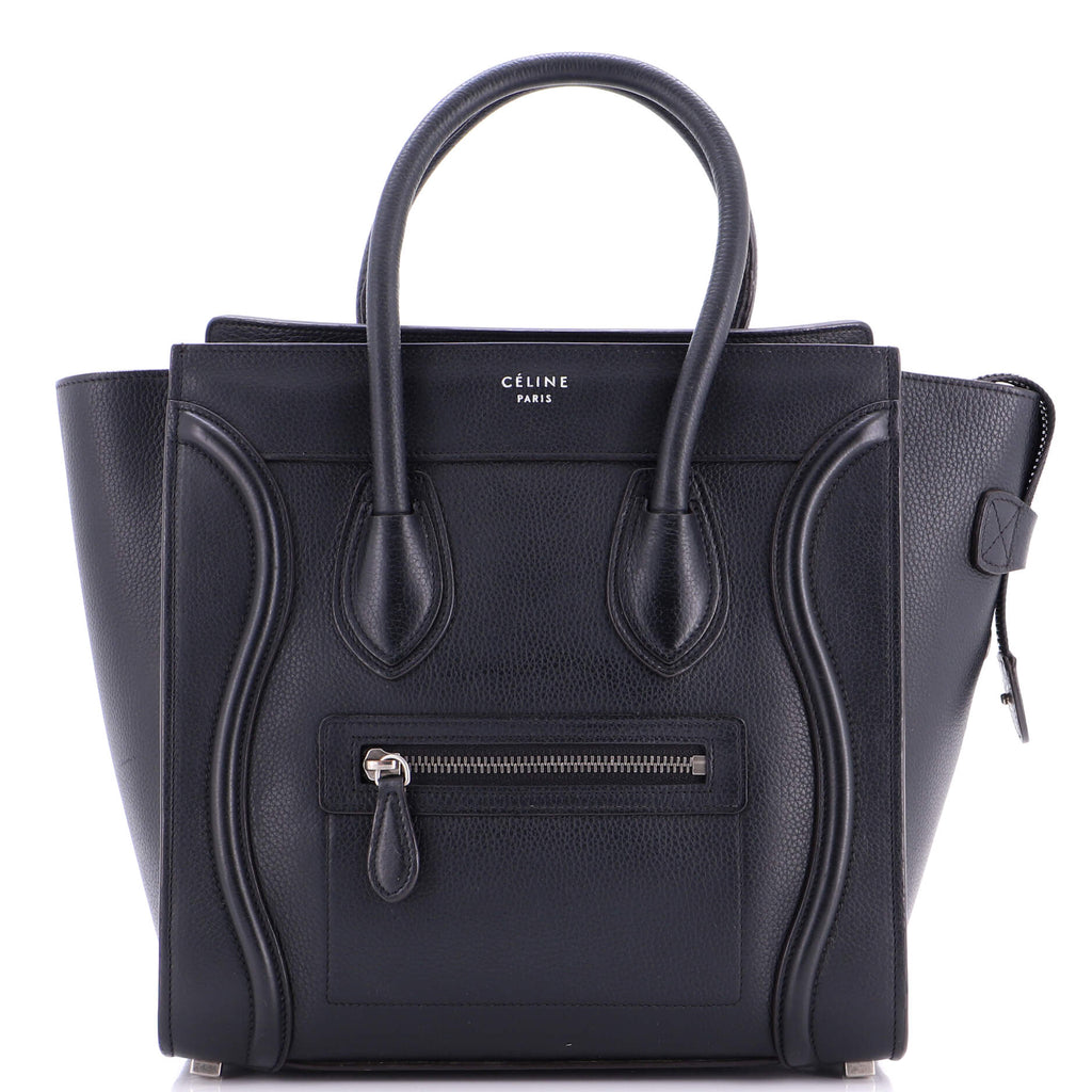 Luggage Bag Grainy Leather Micro