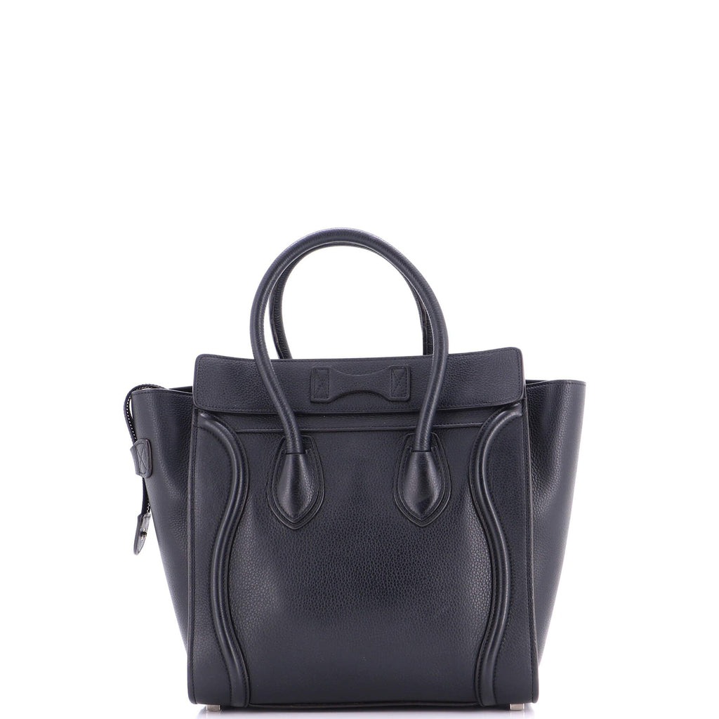 Luggage Bag Grainy Leather Micro