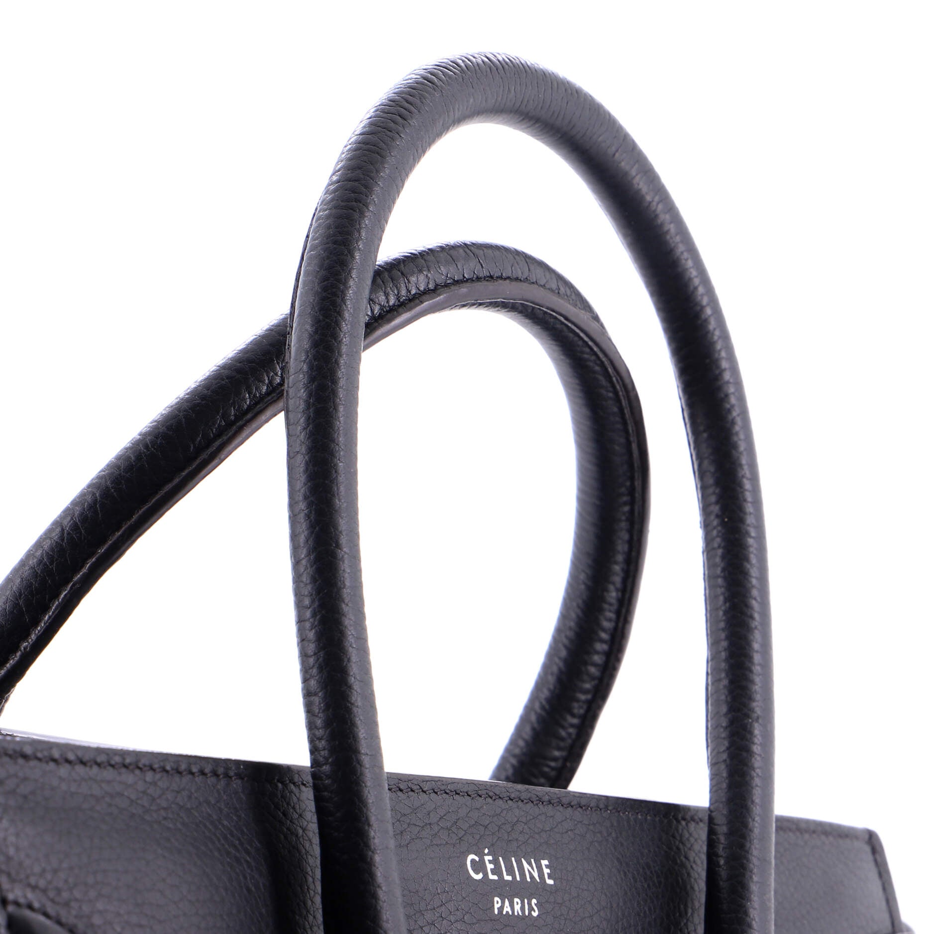 Luggage Bag Grainy Leather Micro