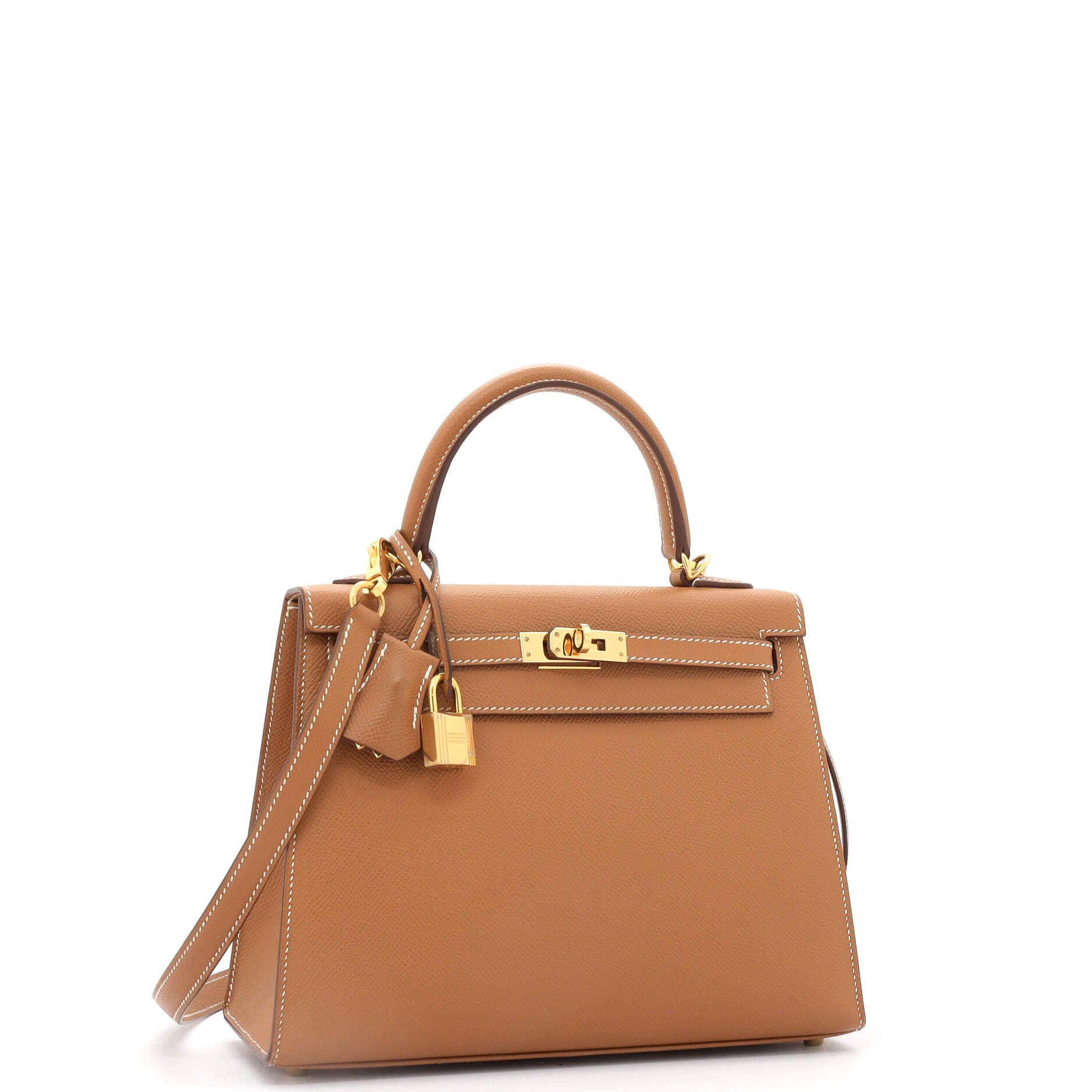 Kelly Handbag Gold Epsom with Gold Hardware 25