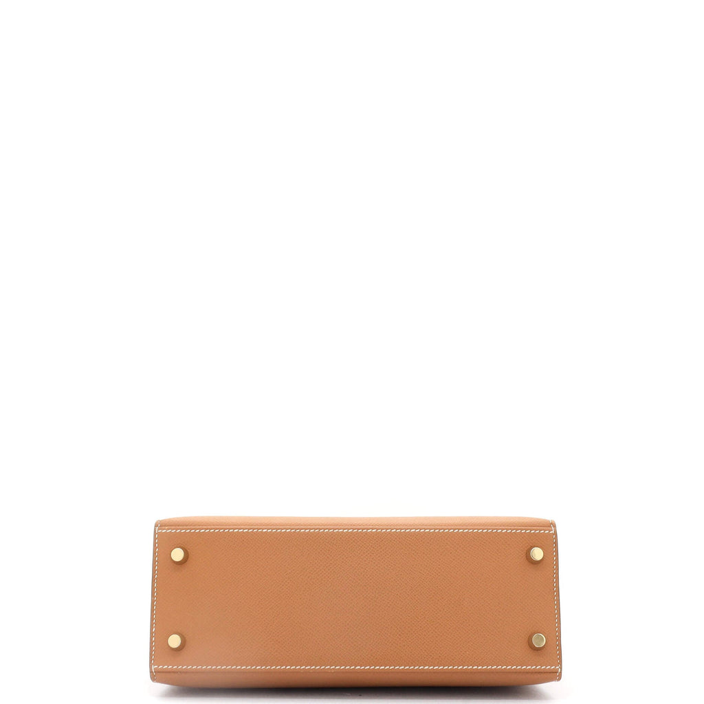 Kelly Handbag Gold Epsom with Gold Hardware 25