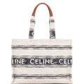 Cabas Thais Tote Striped Jacquard Textile Large