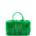 Arco Tote Intrecciato Shearling Small