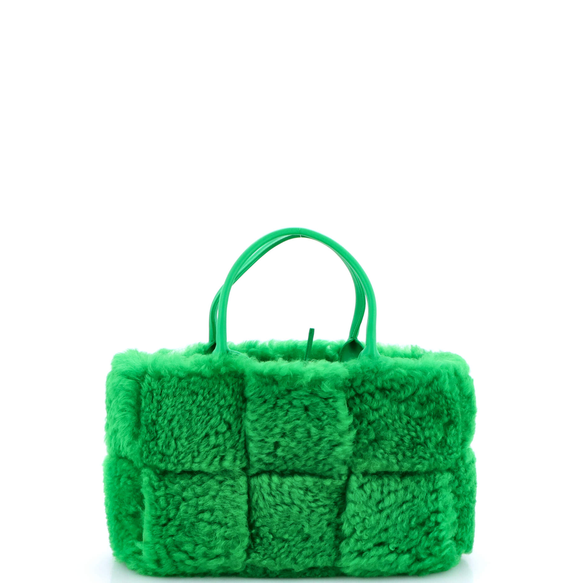 Arco Tote Intrecciato Shearling Small