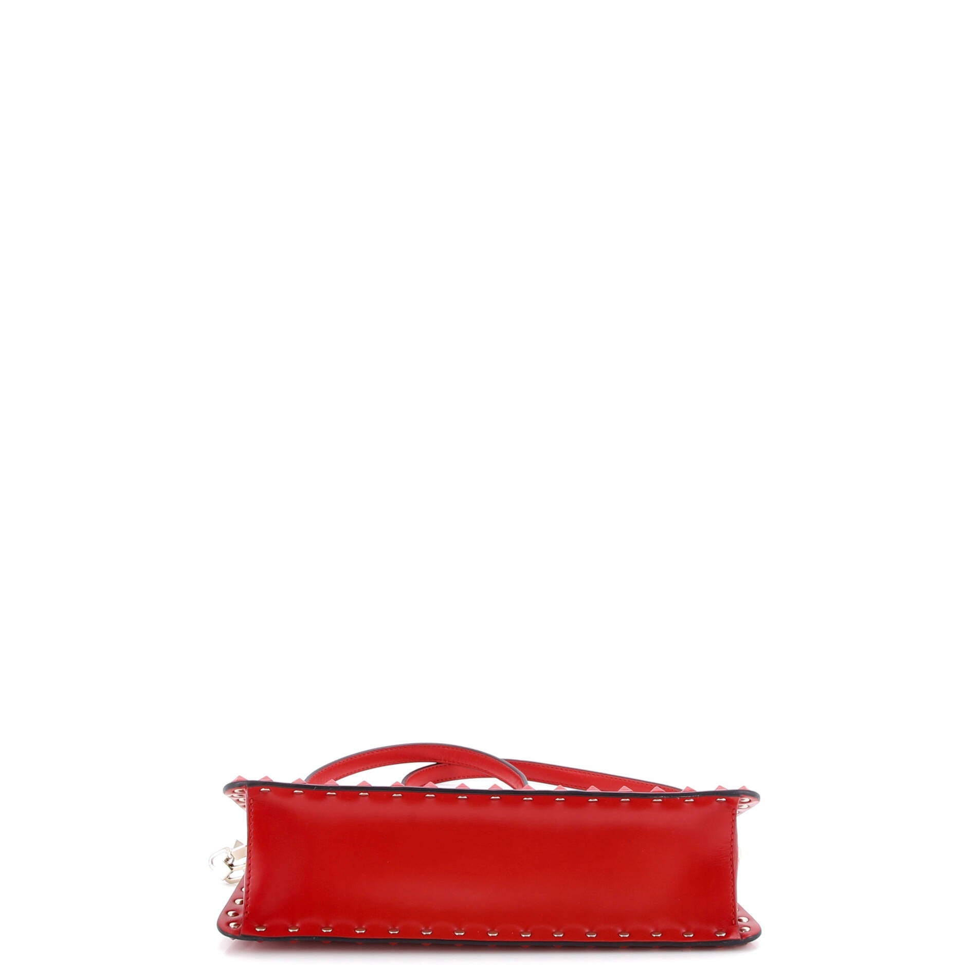 Rockstud Top Handle Bag Leather East West