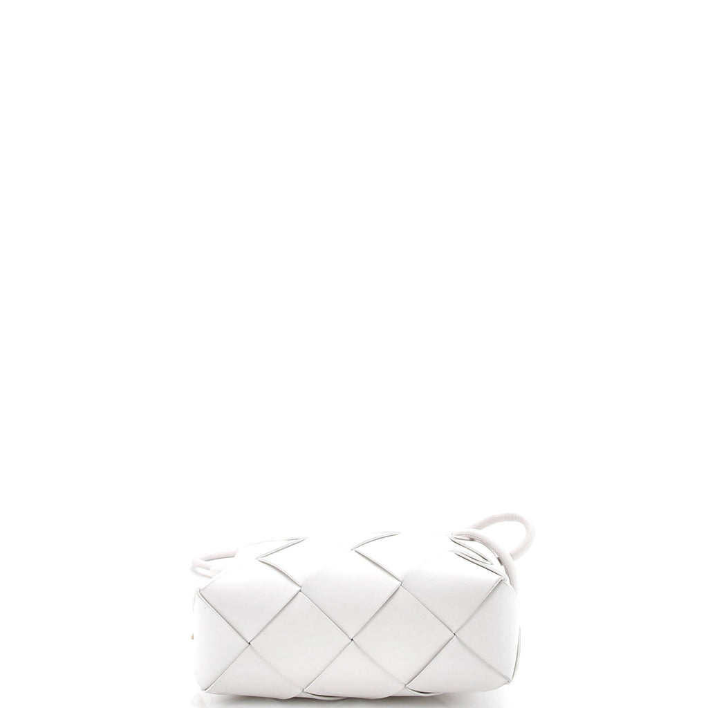 Cassette Camera Crossbody Bag Maxi Intrecciato Leather Small