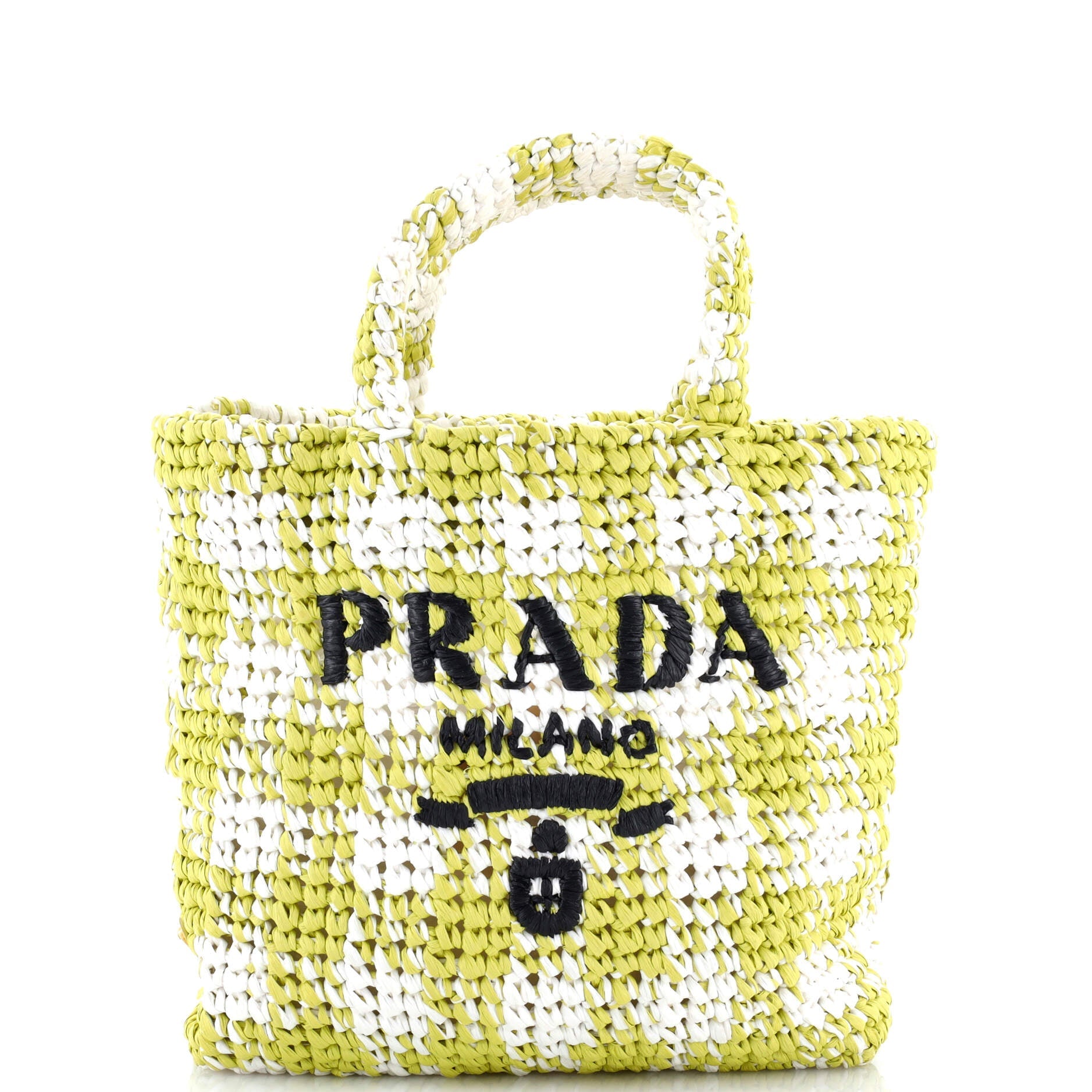 Logo Tote Raffia Small