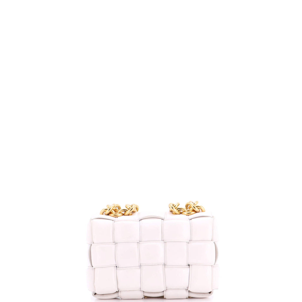 Cassette Chain Crossbody Bag Padded Maxi Intrecciato Leather