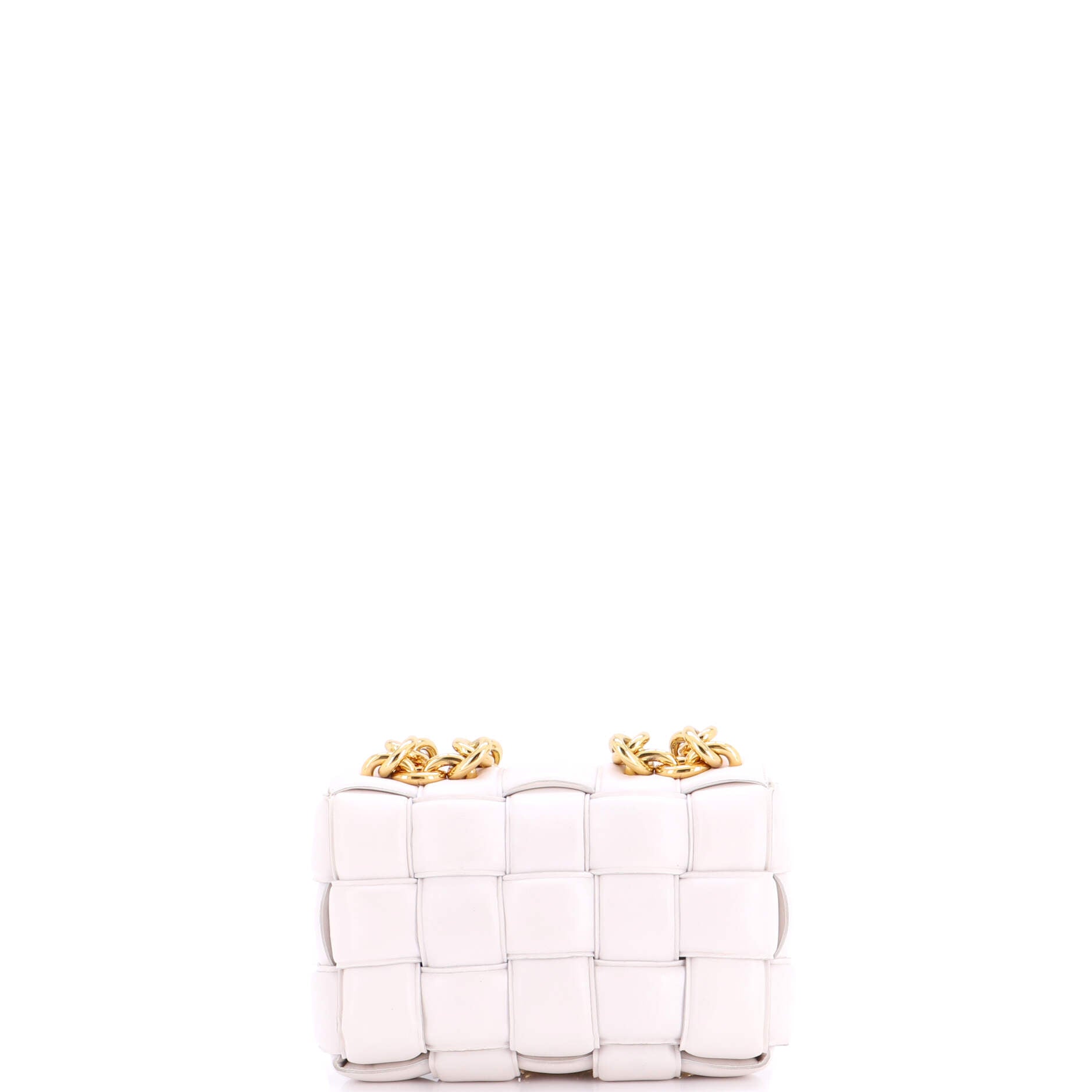 Cassette Chain Crossbody Bag Padded Maxi Intrecciato Leather