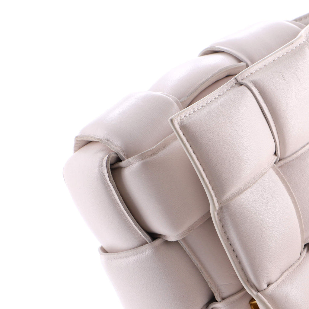 Cassette Chain Crossbody Bag Padded Maxi Intrecciato Leather