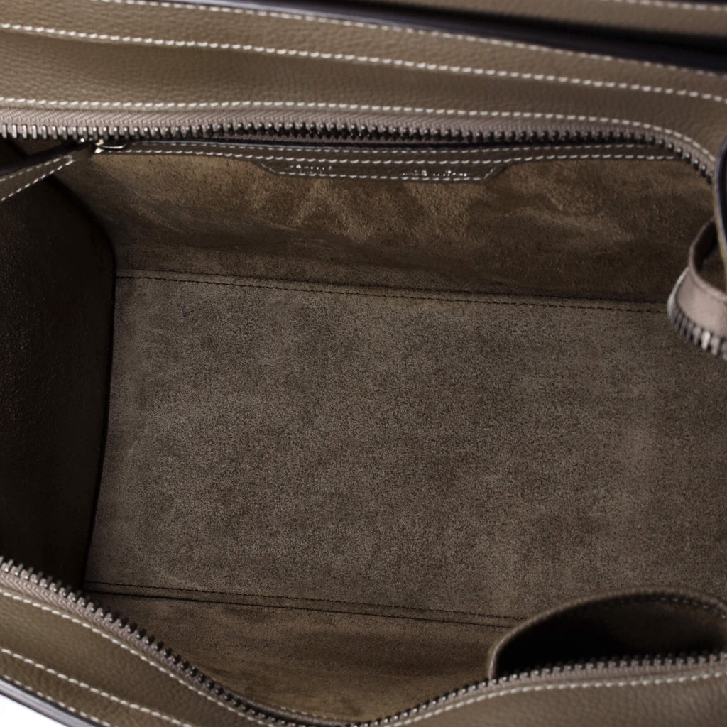 Luggage Bag Grainy Leather Micro