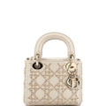 Lady Dior Chain Bag Crystal Embellished Cannage Quilt Leather Mini