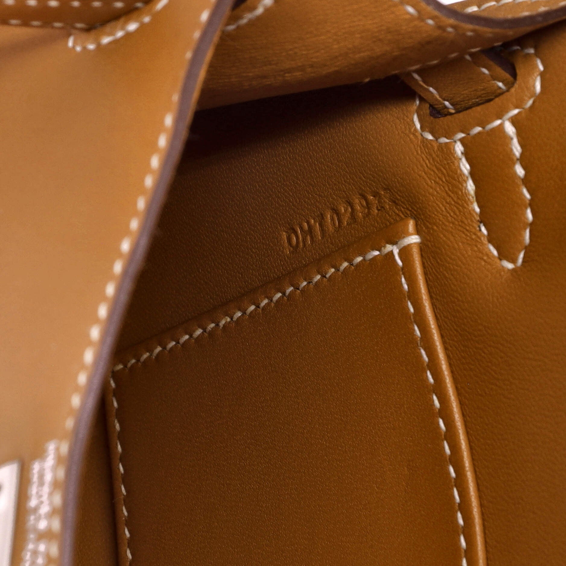 Kelly Mini II Bag Natural Sable Veau Butler with Palladium Hardware 20