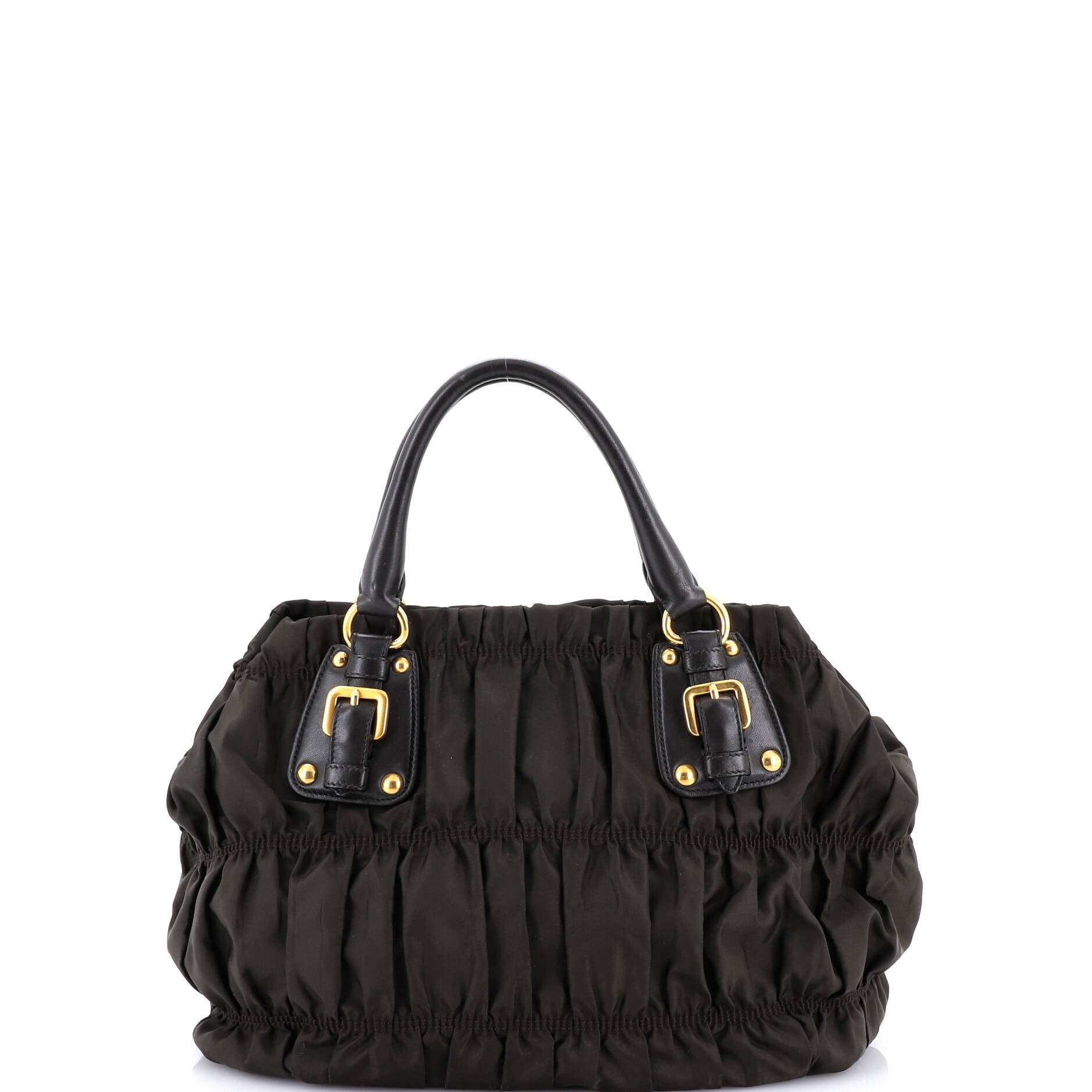 Gaufre Convertible Tote Leather and Tessuto Large