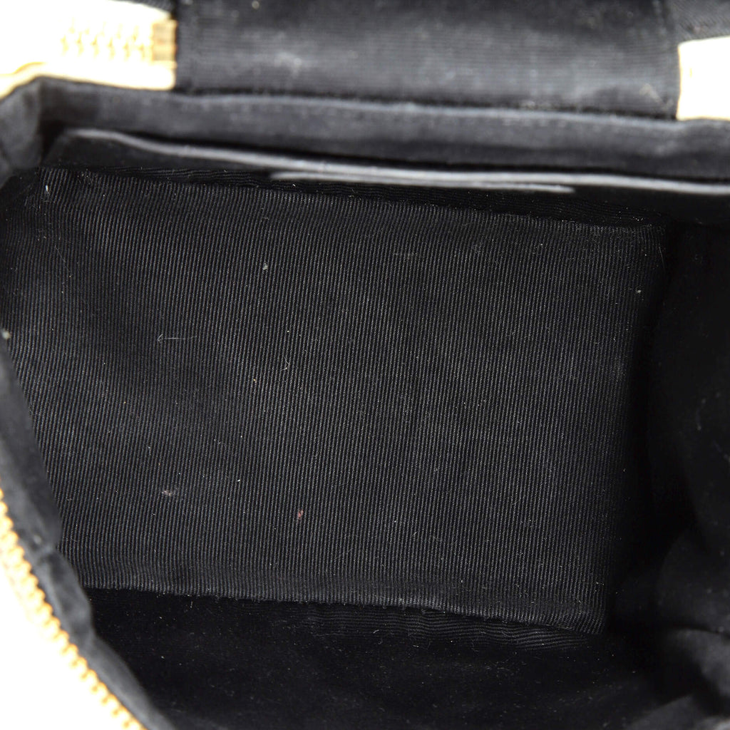 80's Vanity Bag Quilted Leather