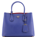 Cuir Double Tote Saffiano Leather Medium