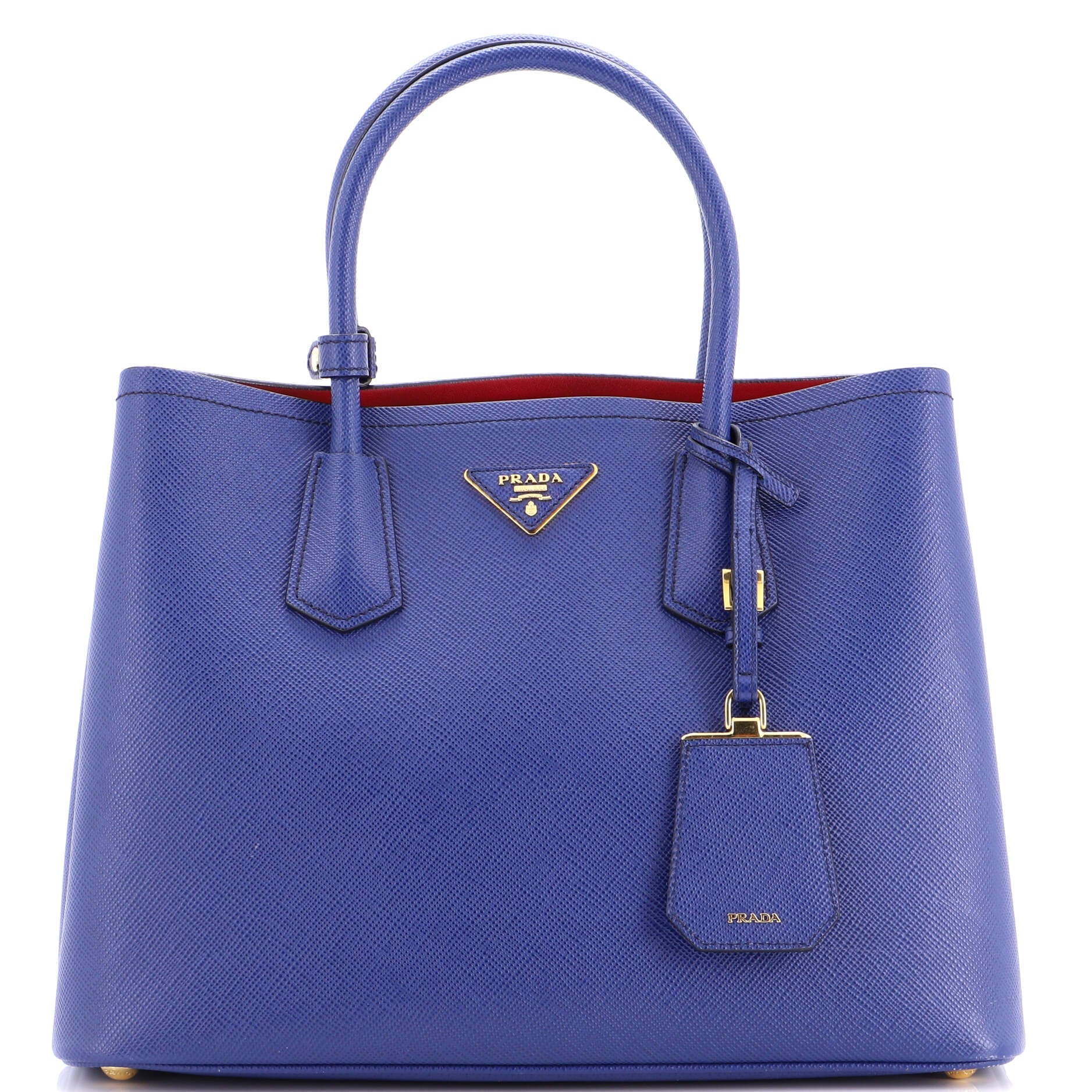 Cuir Double Tote Saffiano Leather Medium