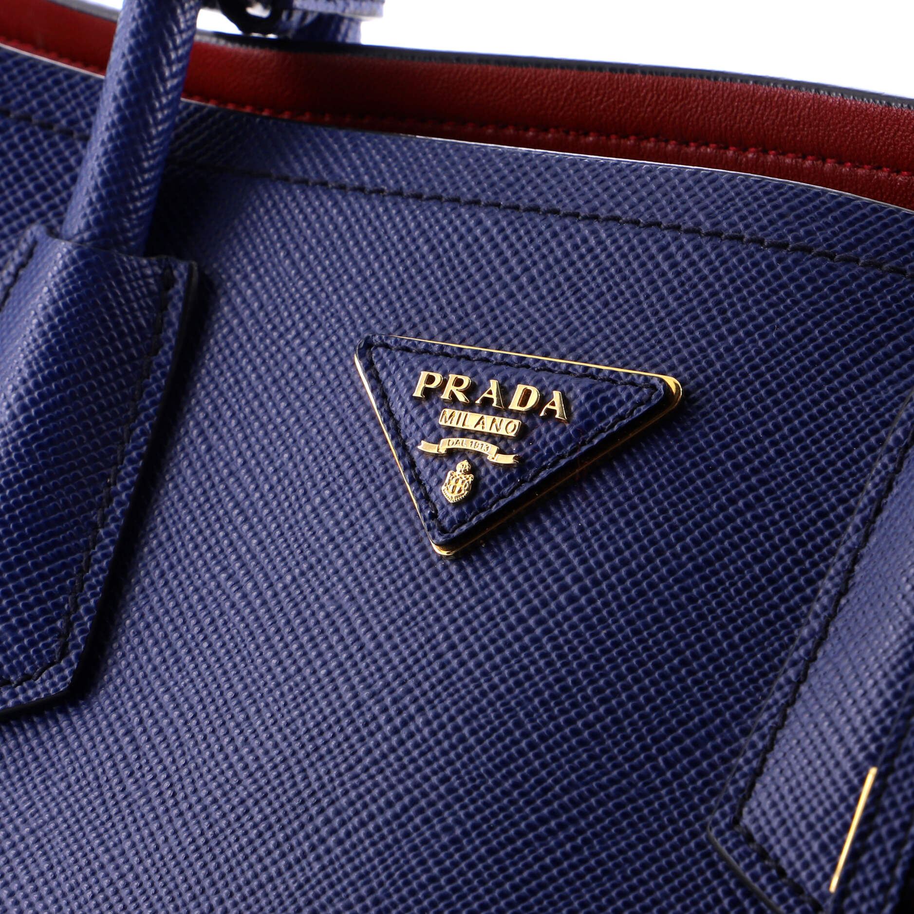 Cuir Double Tote Saffiano Leather Medium