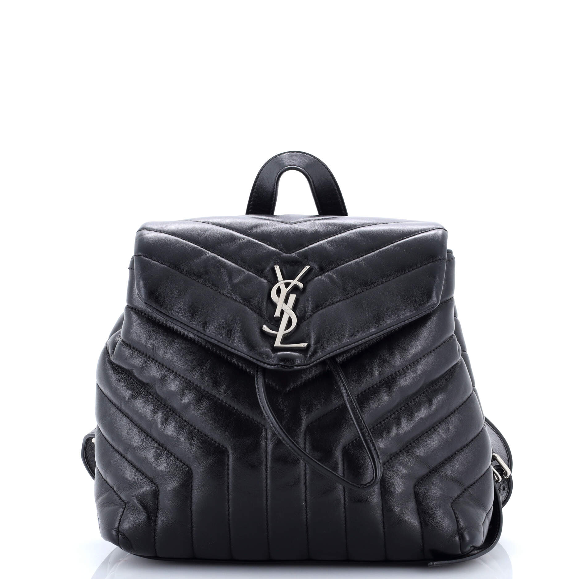 LouLou Backpack Matelasse Chevron Leather Small