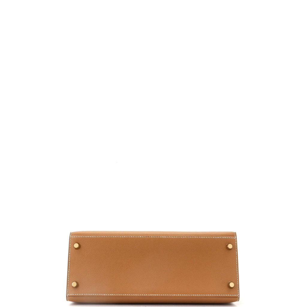 Kelly Handbag Gold Epsom with Gold Hardware 28