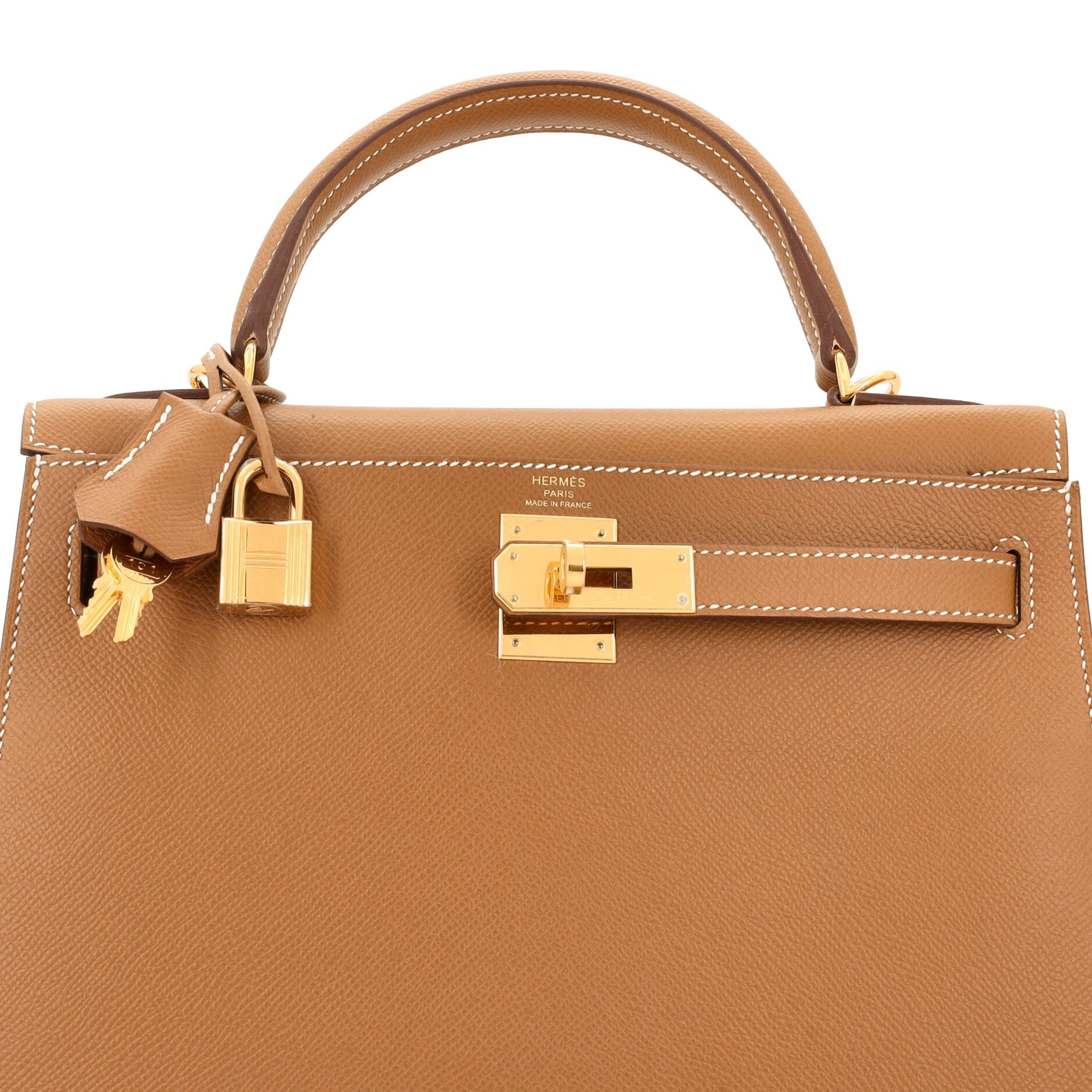 Kelly Handbag Gold Epsom with Gold Hardware 28
