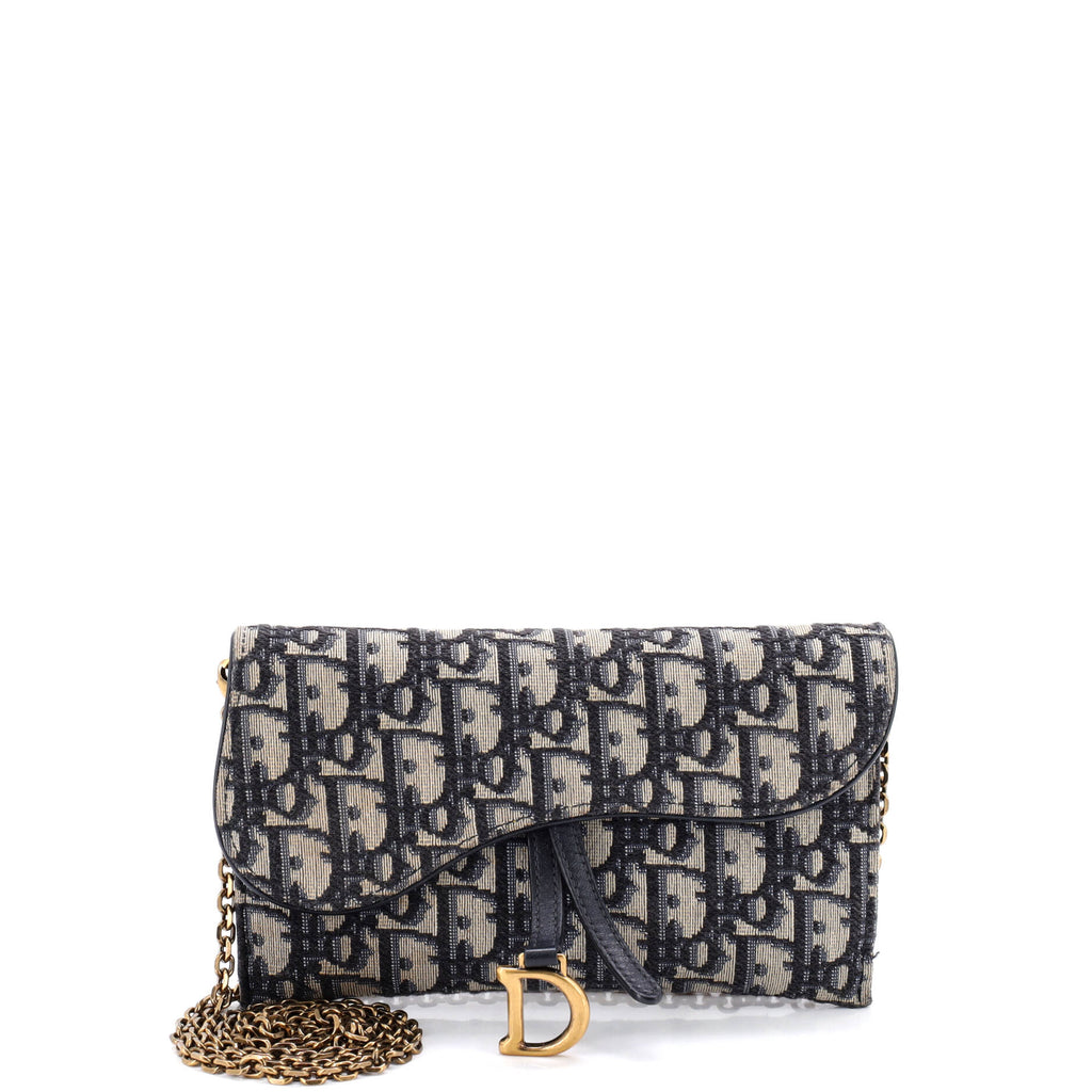 Saddle Chain Wallet Oblique Canvas