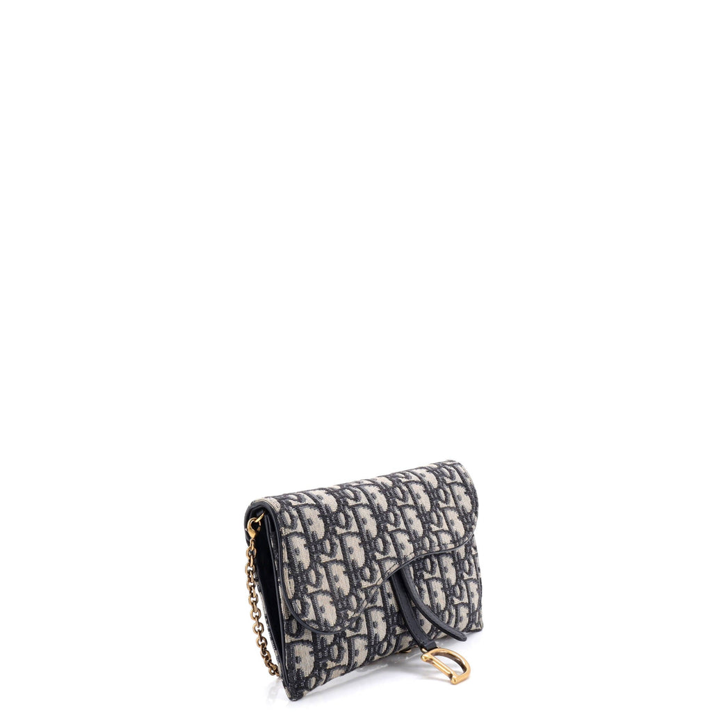 Saddle Chain Wallet Oblique Canvas