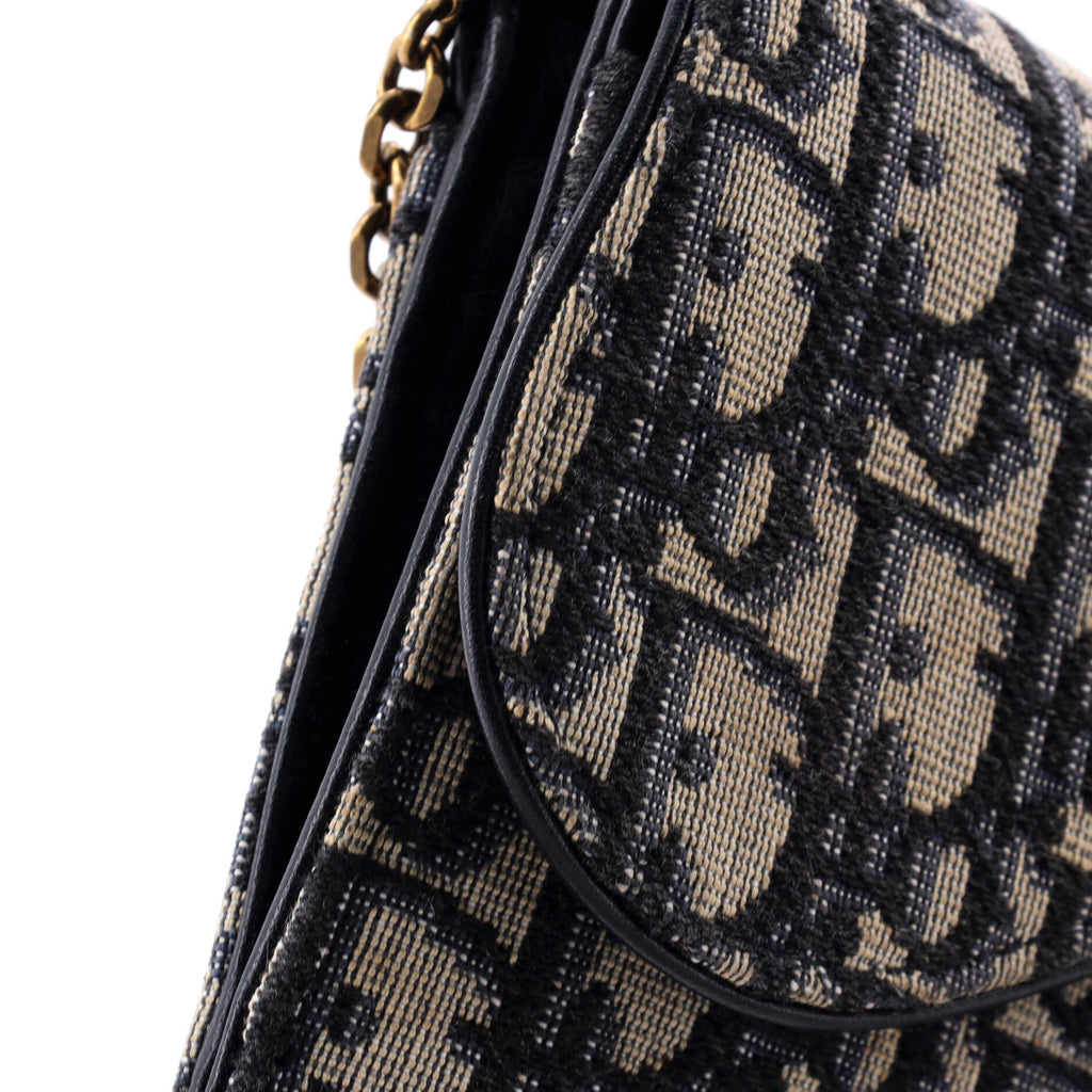 Saddle Chain Wallet Oblique Canvas