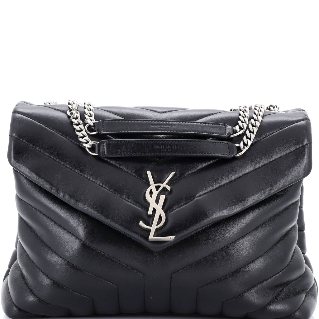 Loulou Shoulder Bag Matelasse Chevron Leather Medium
