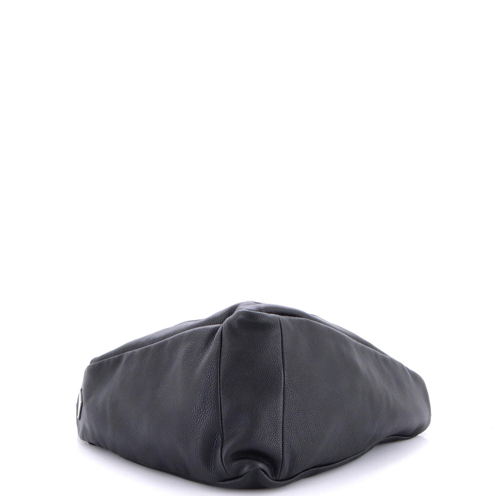Triangle Logo Zip Messenger Leather Large