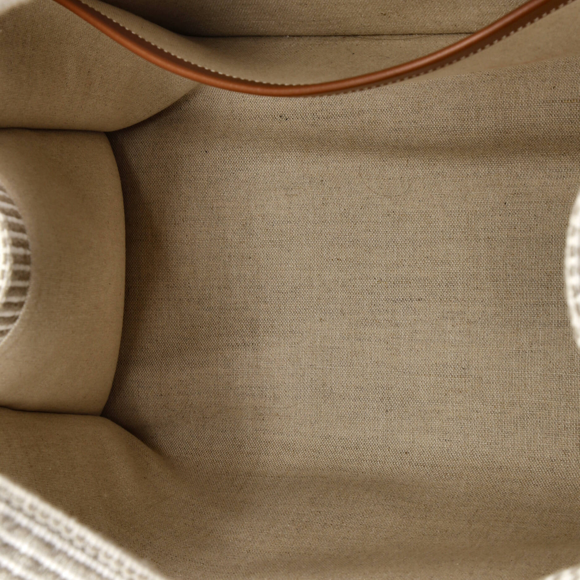 Cabas Thais Tote Triomphe Striped Canvas Large