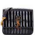 Vicky Crossbody Bag Vertical Quilted Patent Large