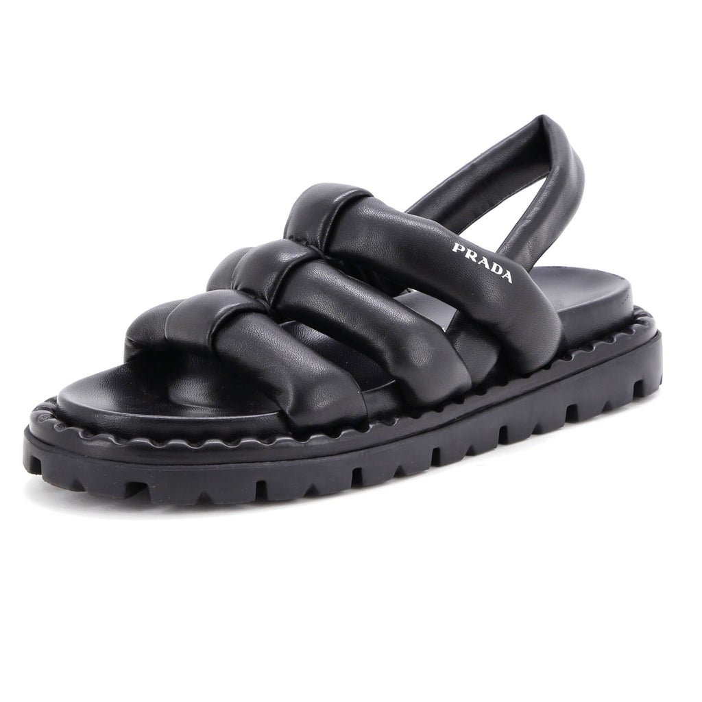 Women's Padded Slingback Sandals Leather