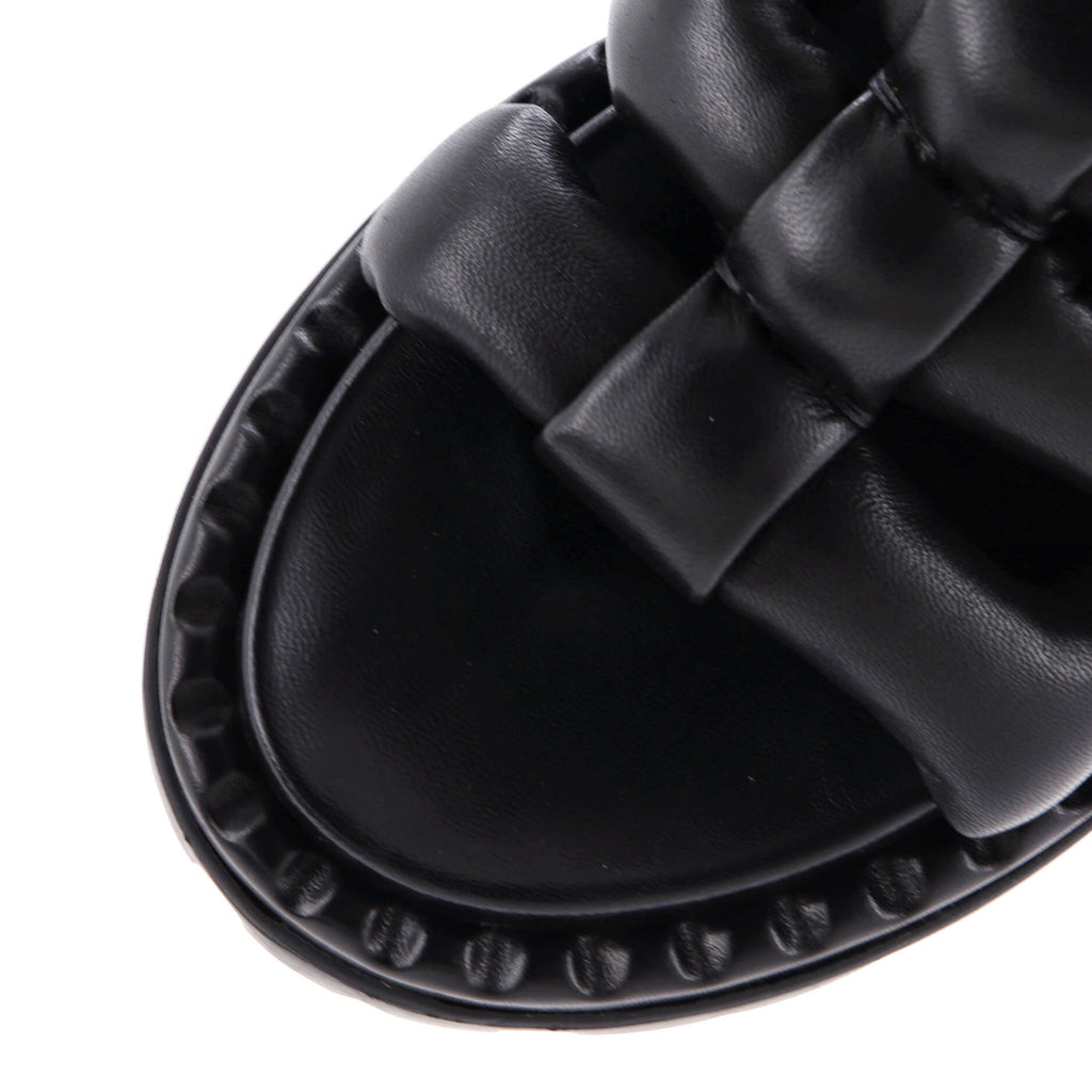Women's Padded Slingback Sandals Leather