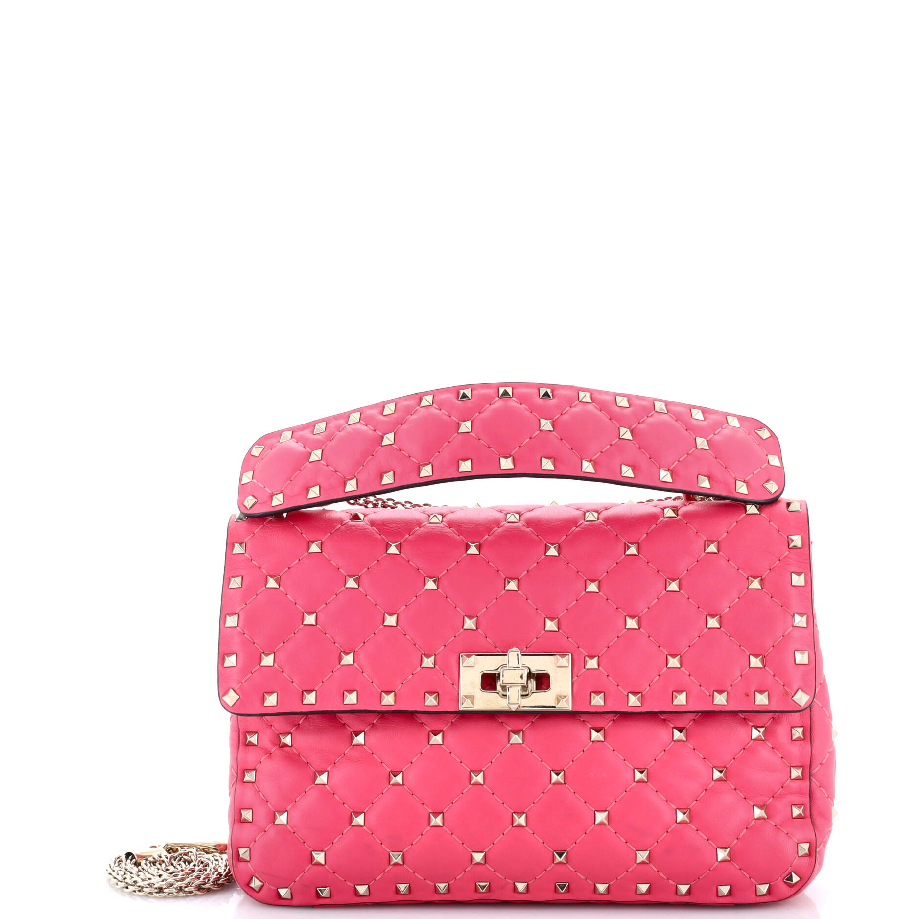 Rockstud Spike Flap Bag Quilted Leather Medium