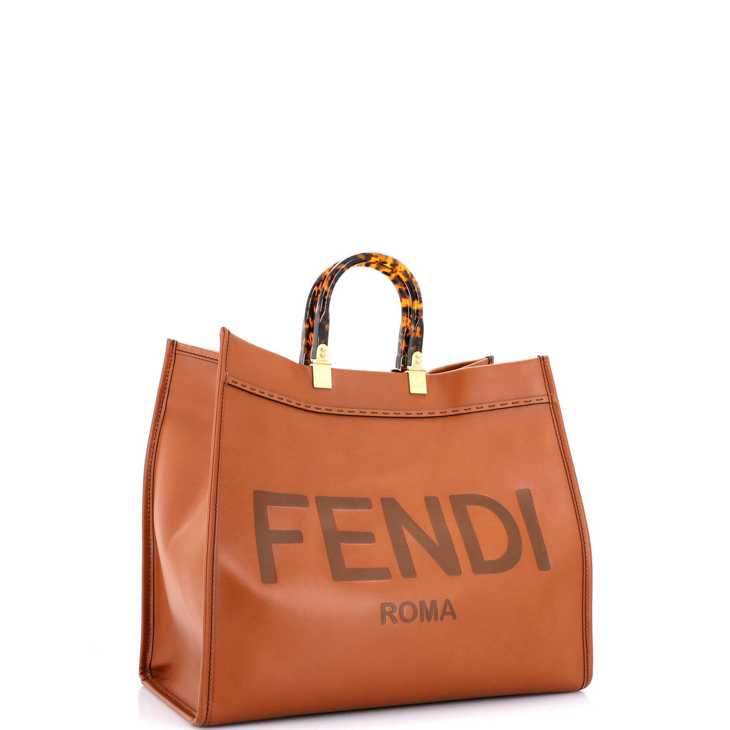 Sunshine Shopper Tote Leather Large