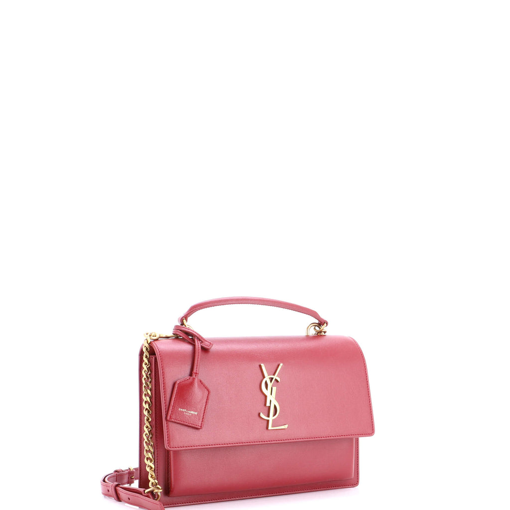Sunset Top Handle Shoulder Bag Leather Medium